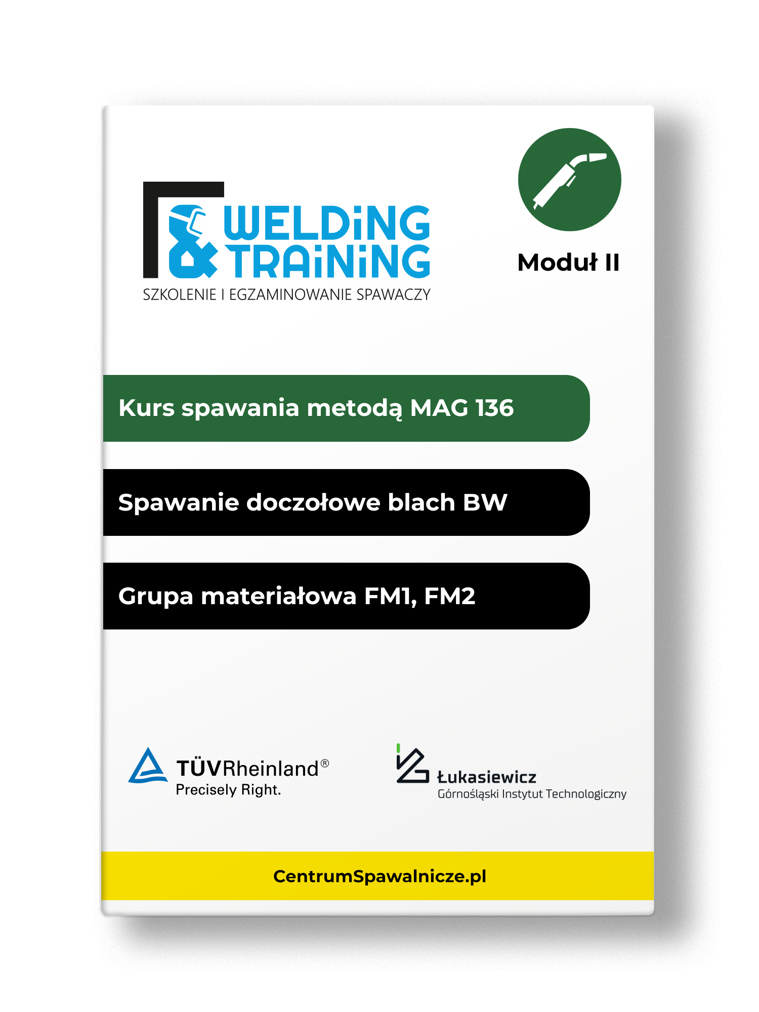 Kurs spawalniczy MAG 136 / spawanie doczołowe blach (BW) / FM1, FM2 / Welding & Training